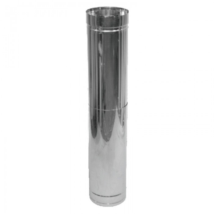 Труба-удлинитель нерж/нерж Версия Люкс L-0,5-1 м D-130/200 мм толщ. 0,6 мм